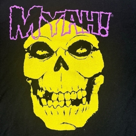 Ript Shirt Mens Small Misfits x MOTU Skeletor Skull Tee MYAH! Tshirt Music Basic - Picture 2 of 4